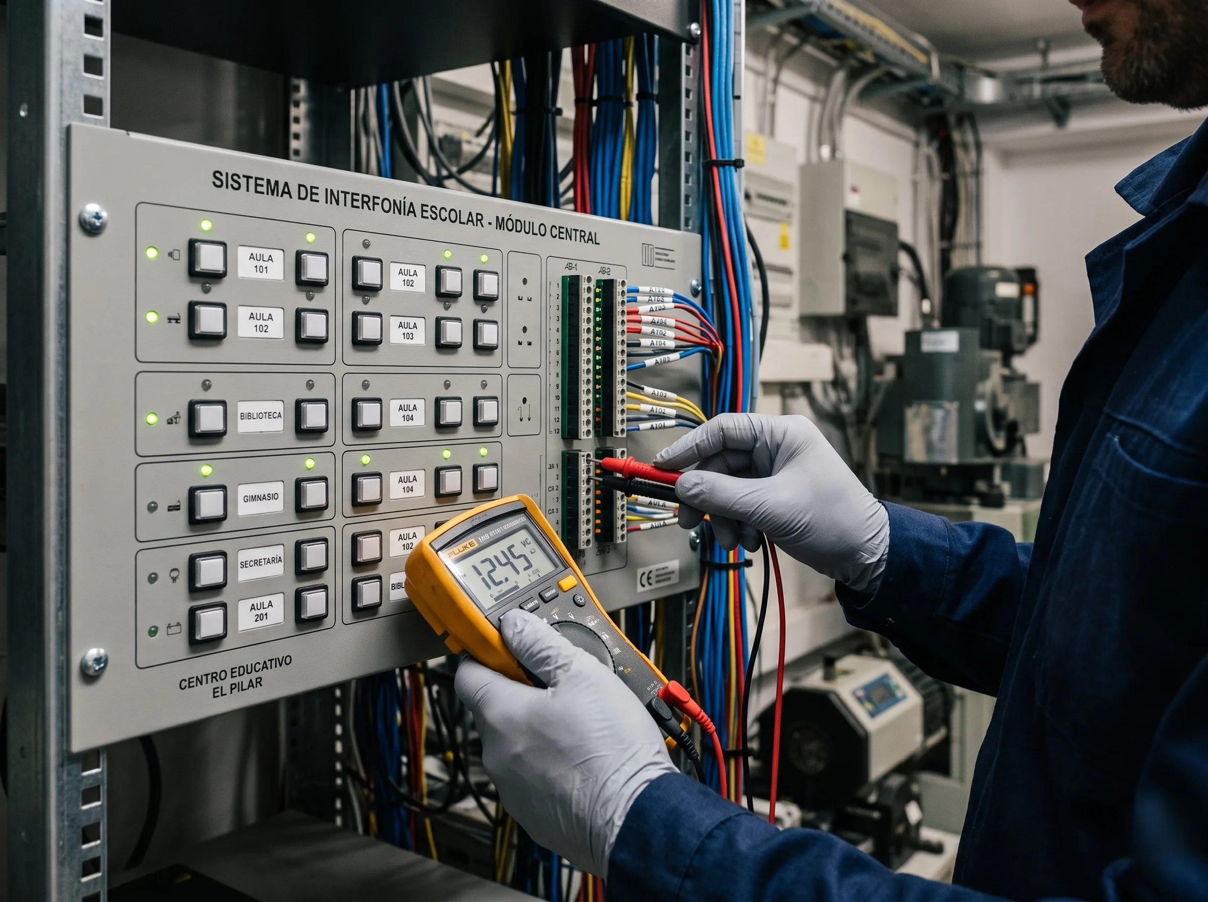 Panel de interfonía y sistema de comunicación de un edificio